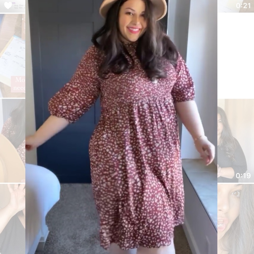 Plus size fall dress Kervology brand
